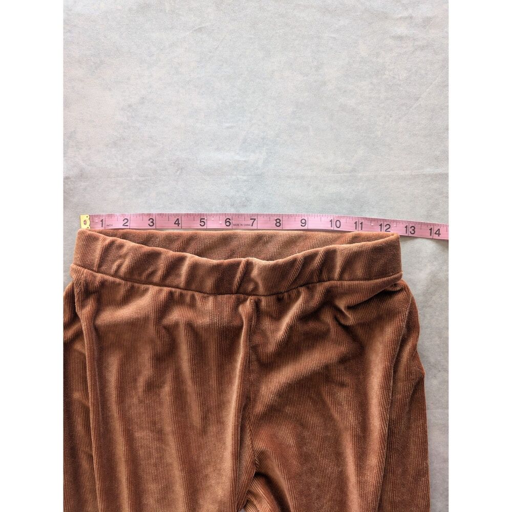 Altar’d State Velvety Ribbed Flared Pants - Rust | Small - Picture 4 of 5